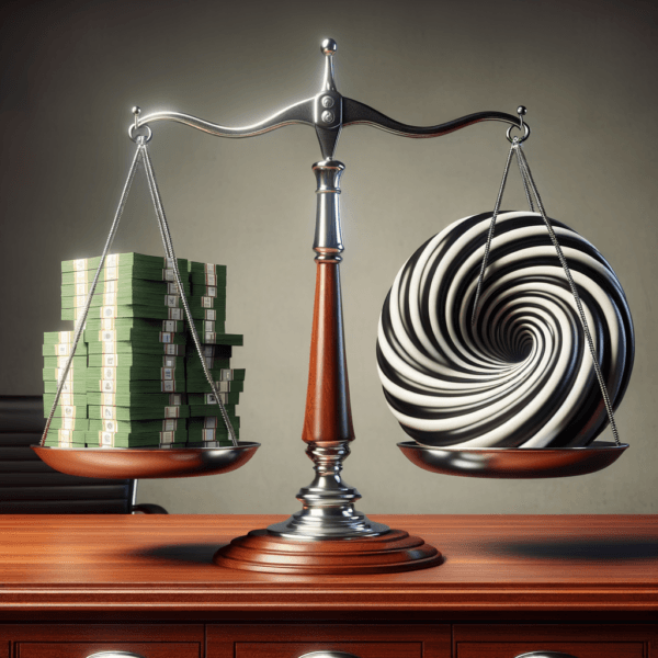 Illustration of the concept of successful sales through hypnosis