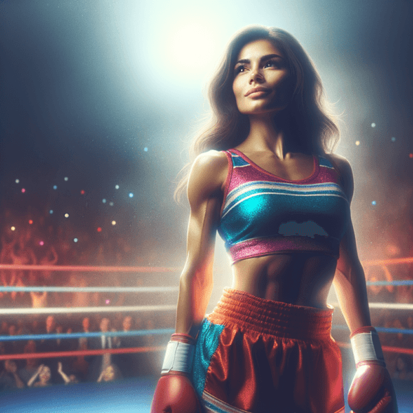 Boxer glowing with inner confidence from hypnosis training