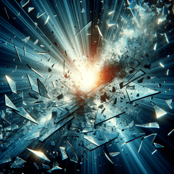 Visualization of breaking through mental barriers in business