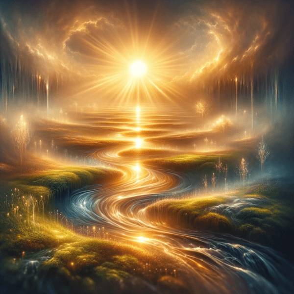 Peaceful audio journey imagery for childbirth connection