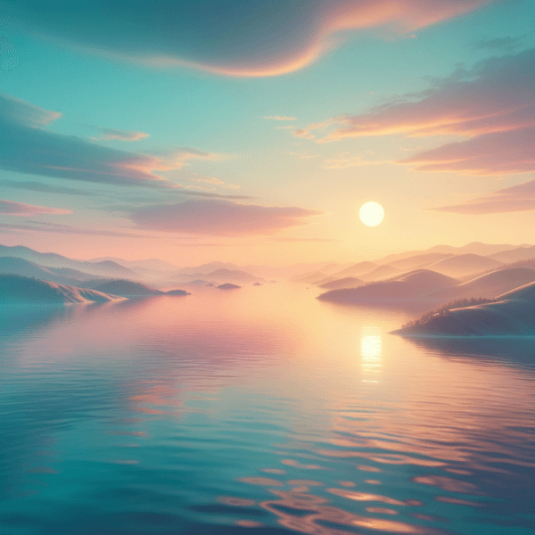 serene landscape with soft colors for relaxation