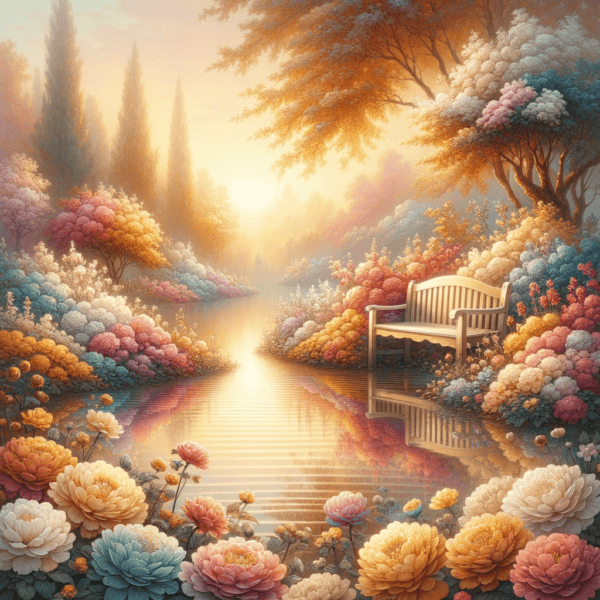 warm and inviting nature scene designed for relaxation and mental escape