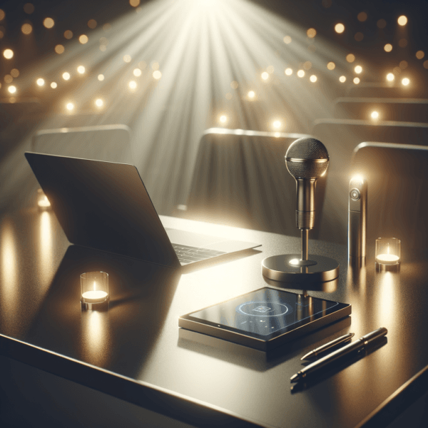 Visualization of confident speaker in a business environment