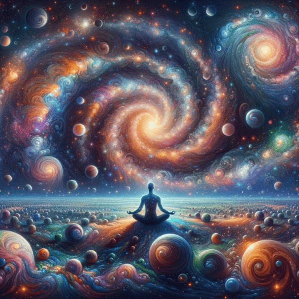Cosmic-themed hypnosis audio for stress relief