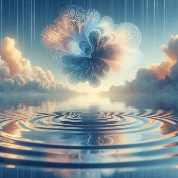 Visual metaphor of expanding mental clarity
