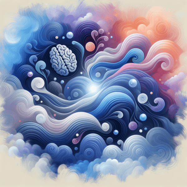 Visualization of sound waves and a mind deep in focus