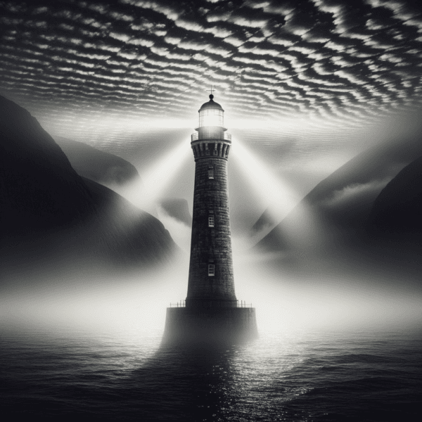 Lighthouse representing productivity journey
