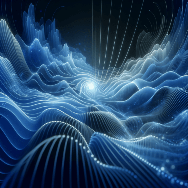 Conceptual image of sound waves for productivity