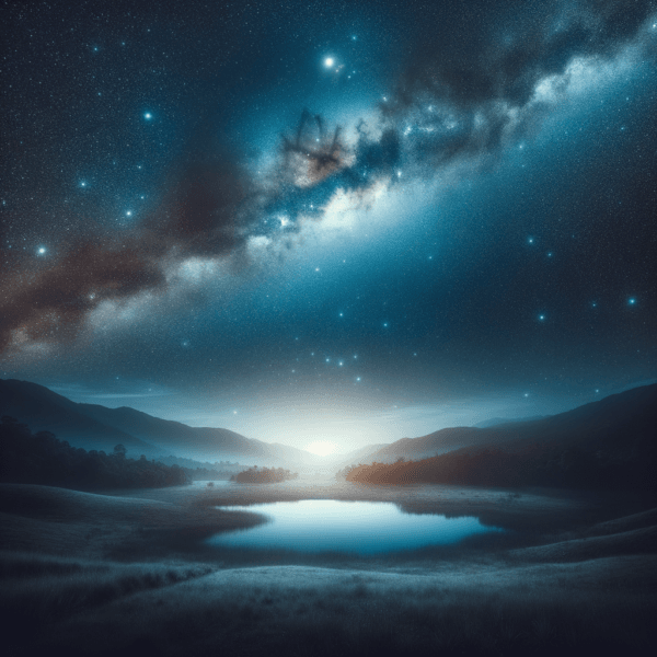 Peaceful night sky full of stars symbolizing inner peace and personal growth
