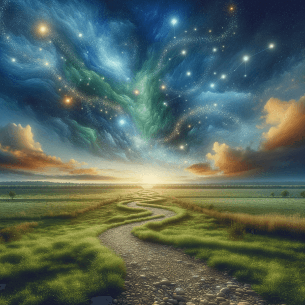 Scenic landscape symbolizing a journey of knowledge