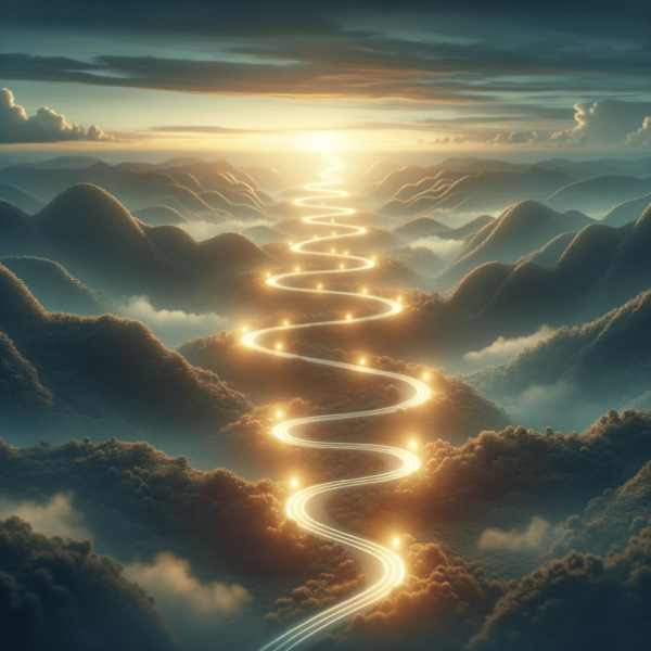 Conceptual path of mental journey increasing driving confidence