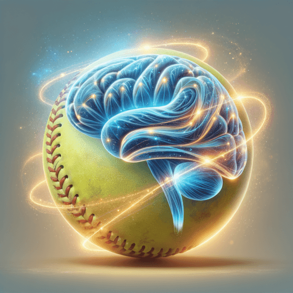 Visual representation of mindset enhancement in softball
