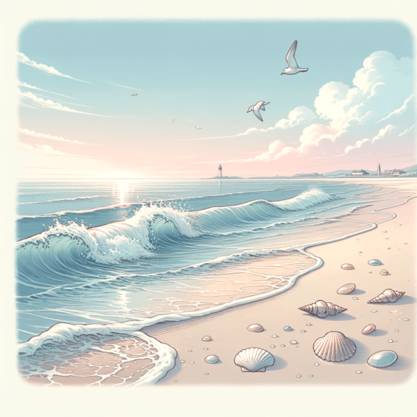 Serene landscape depicting gentle ocean waves, symbolizing inner calm