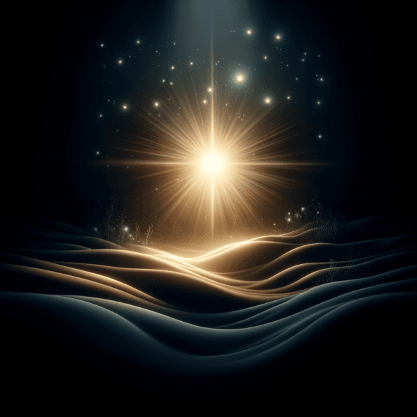 Visualization of inner light representing peace and resilience