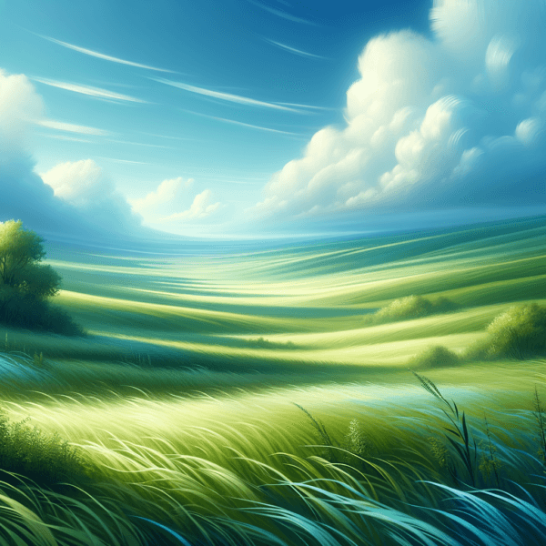 serene nature scene with calming colors