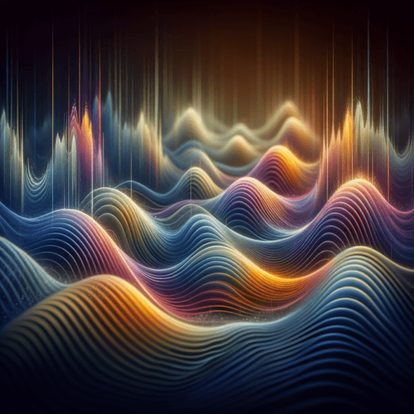 gentle sound waves illustrating hypnotic audio waves