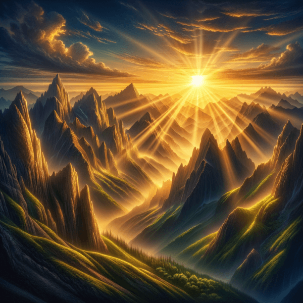 Sunrise over a mountain symbolizing rise in business confidence