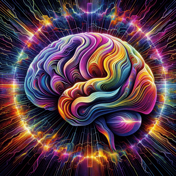 Brainwave pattern illustrating strength and resilience