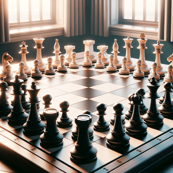 visualization of a chess board showing clear strategic moves