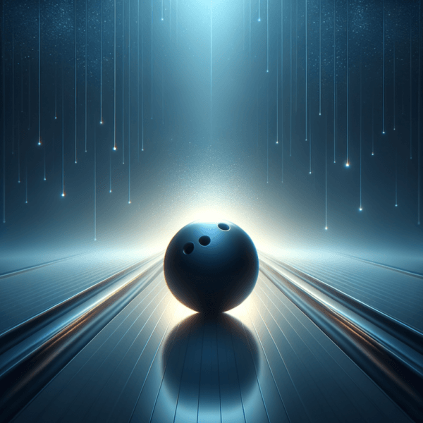 Tranquil visualization of bowling success in progress
